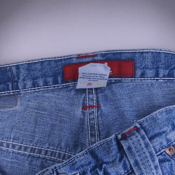 Guess Jeans Mens Jean Shorts 34 Vintage 90s Carpenter 12" Inseam 100% Cotton USA - Picture 7 of 8